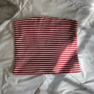 Brandy Melville Red Stripe Tube Top